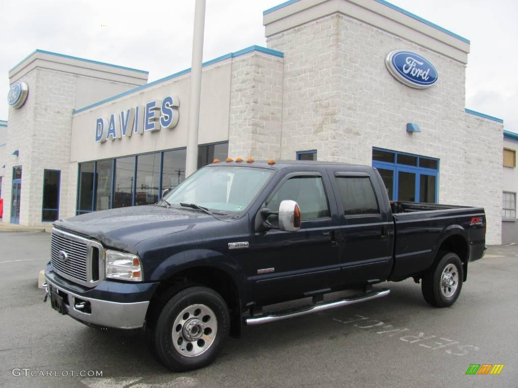 2006 F350 Super Duty XLT Crew Cab 4x4 - True Blue Metallic / Medium Flint photo #1