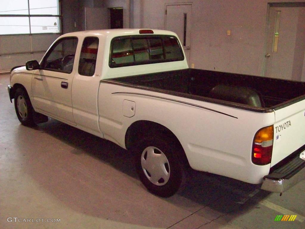 1998 Tacoma Extended Cab - White / Gray photo #4