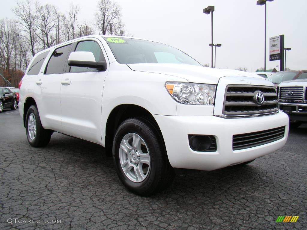 Super White Toyota Sequoia