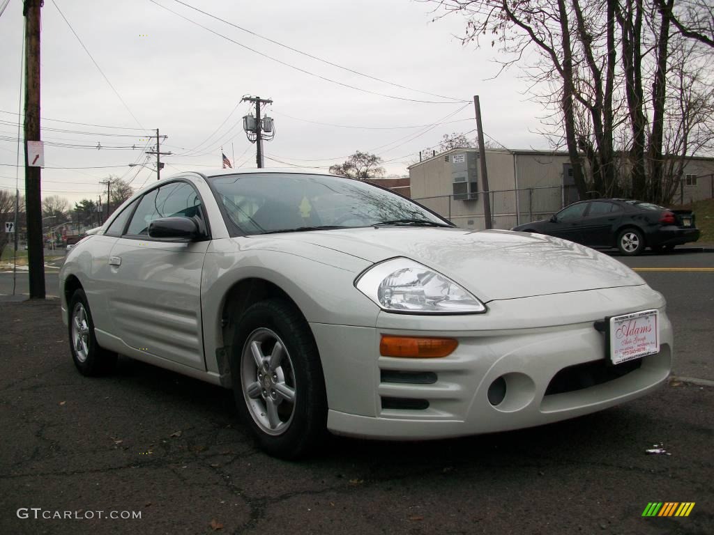 2003 Eclipse RS Coupe - Dover White Pearl / Midnight photo #3