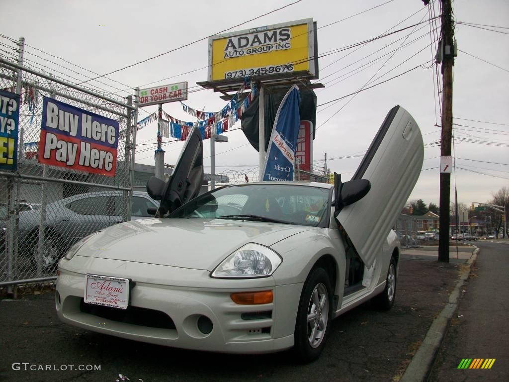 2003 Eclipse RS Coupe - Dover White Pearl / Midnight photo #5