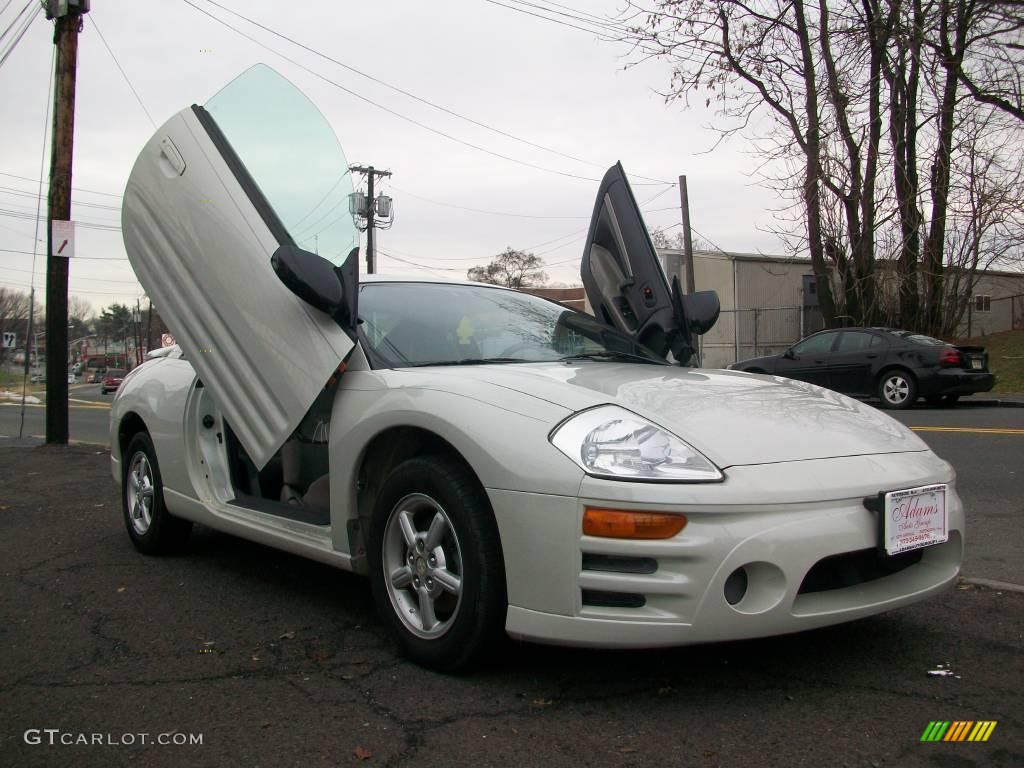 2003 Eclipse RS Coupe - Dover White Pearl / Midnight photo #6