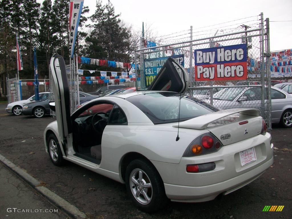 2003 Eclipse RS Coupe - Dover White Pearl / Midnight photo #8
