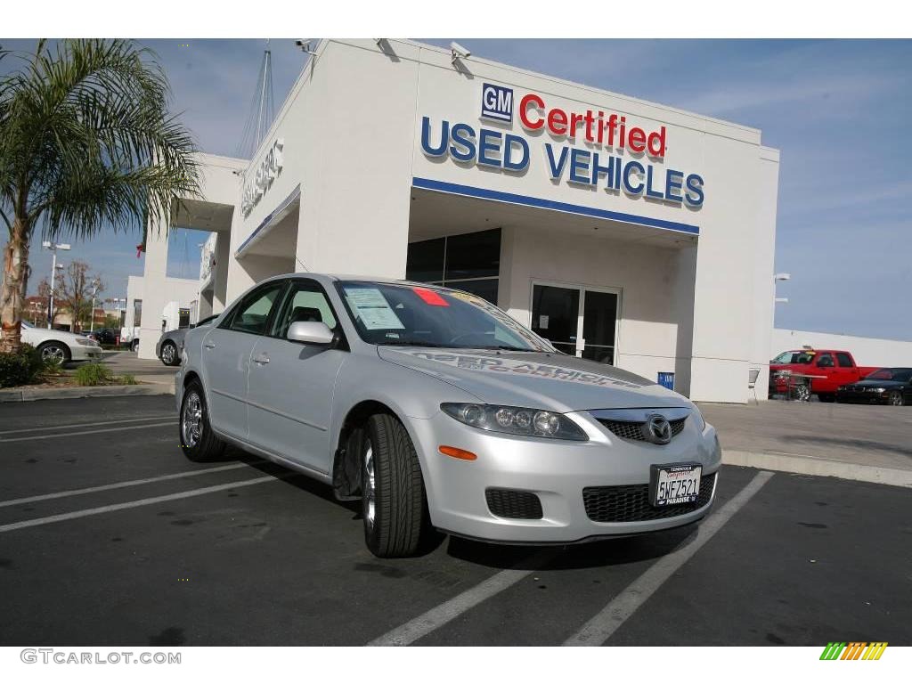 2006 MAZDA6 i Sedan - Glacier Silver Metallic / Gray photo #1