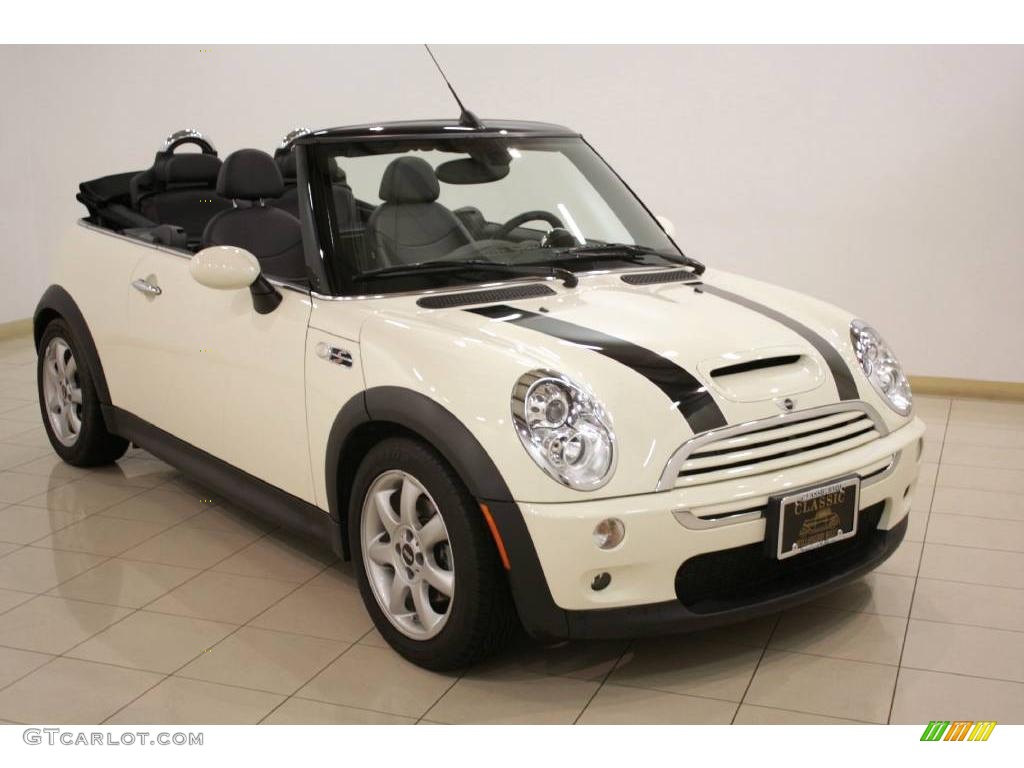 2008 Cooper S Convertible - Pepper White / Panther Black photo #1