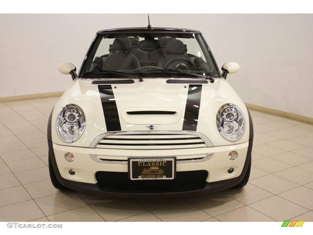 2008 Cooper S Convertible - Pepper White / Panther Black photo #2