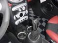 2010 Mini Cooper Rooster Red Leather/Carbon Black Interior Transmission Photo