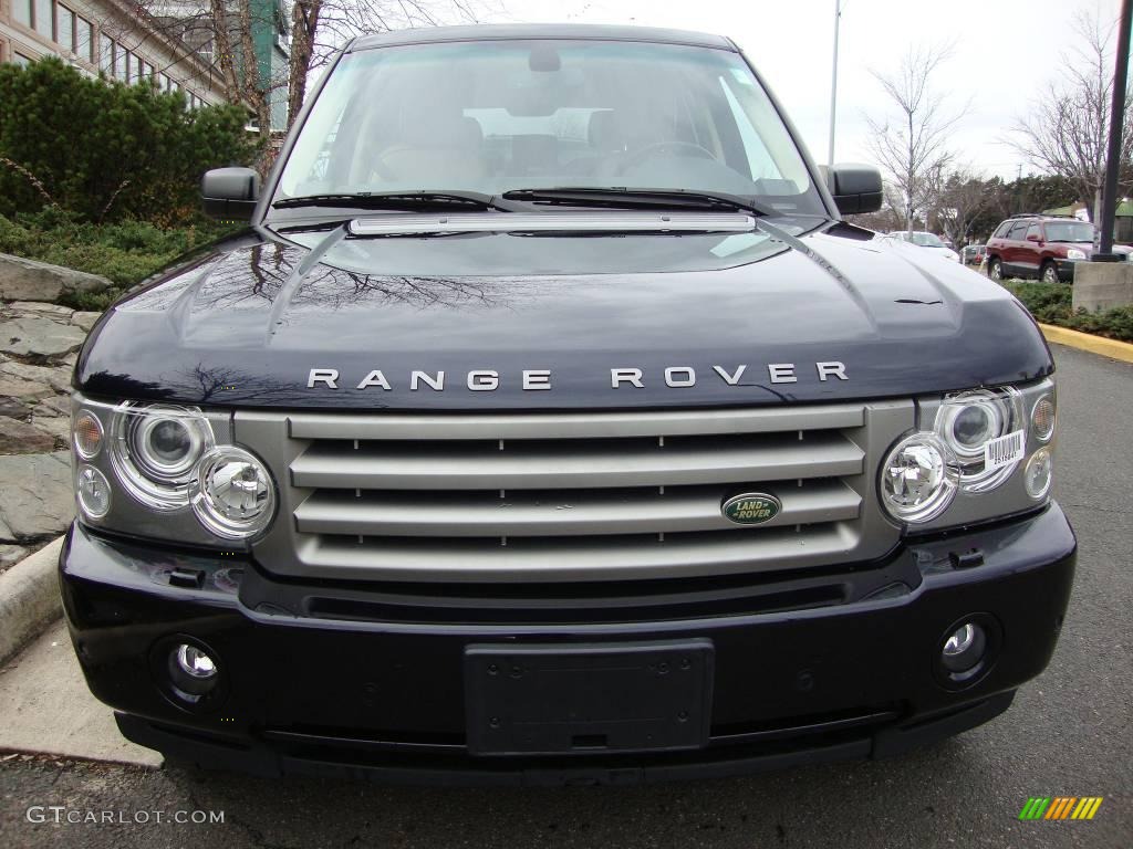 2008 Range Rover V8 HSE - Buckingham Blue Metallic / Sand photo #1
