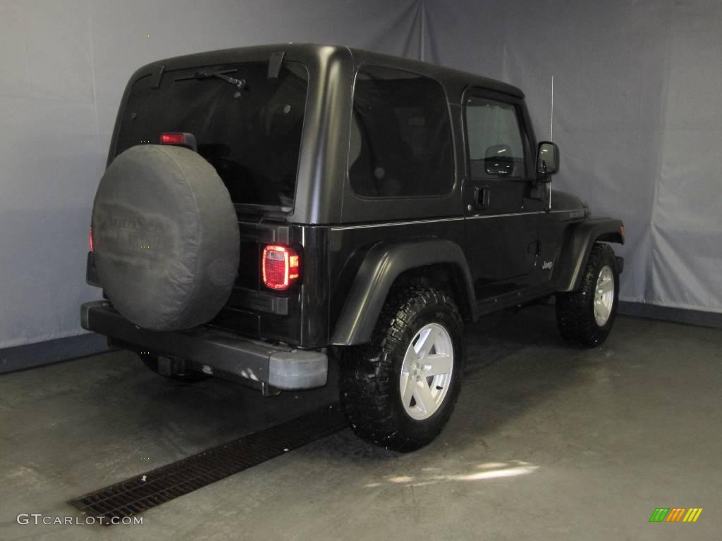 2006 Wrangler Rubicon 4x4 - Black / Dark Slate Gray photo #3