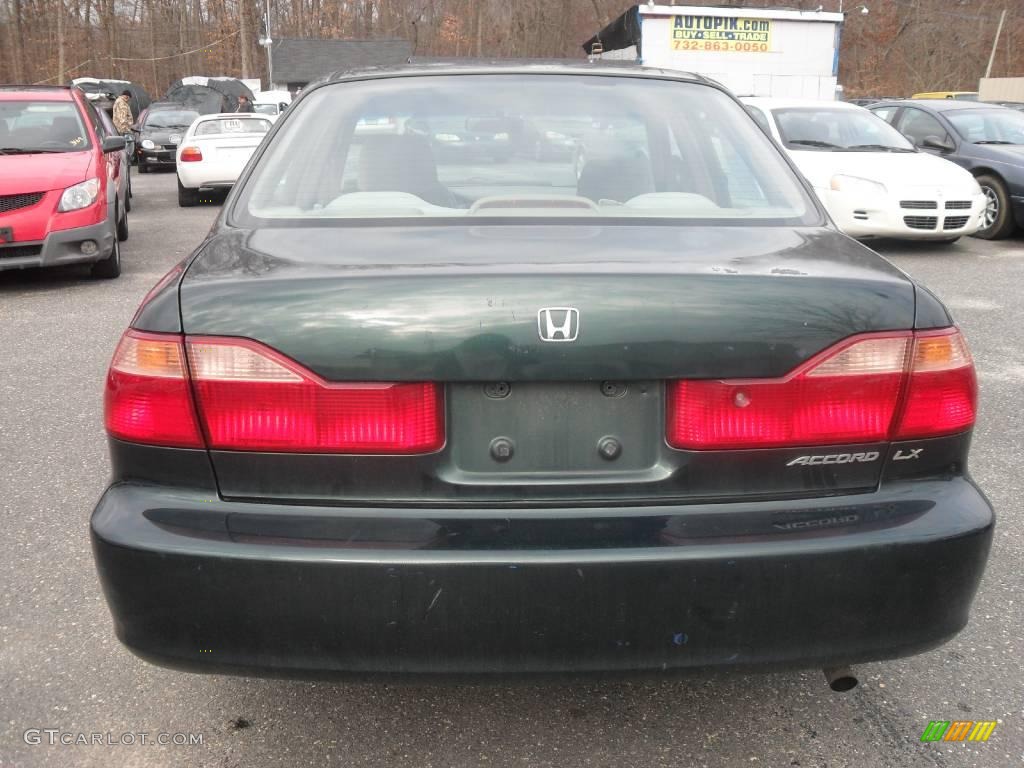 1998 Accord LX Sedan - New Dark Green Pearl / Gray photo #6
