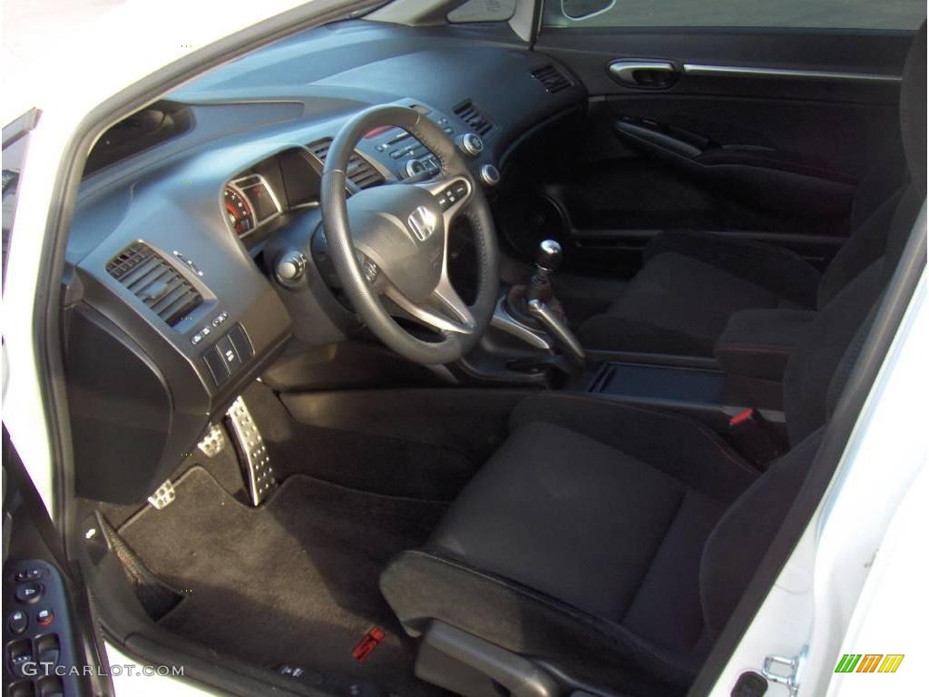 2009 Civic Si Sedan - Taffeta White / Black photo #6