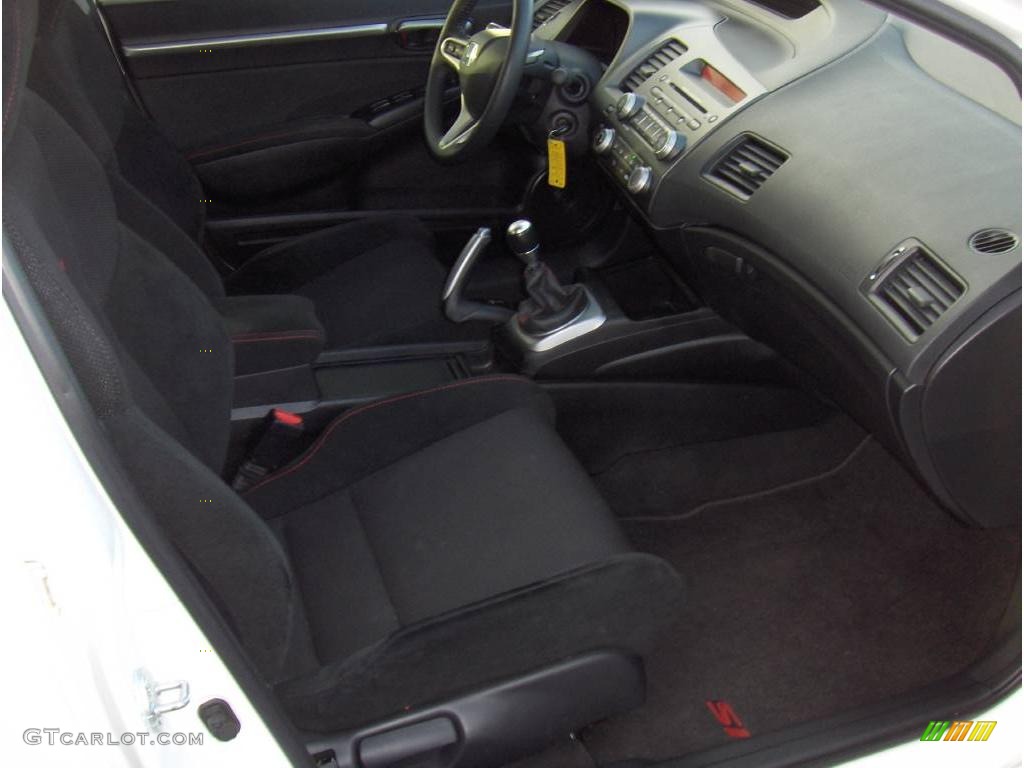2009 Civic Si Sedan - Taffeta White / Black photo #7