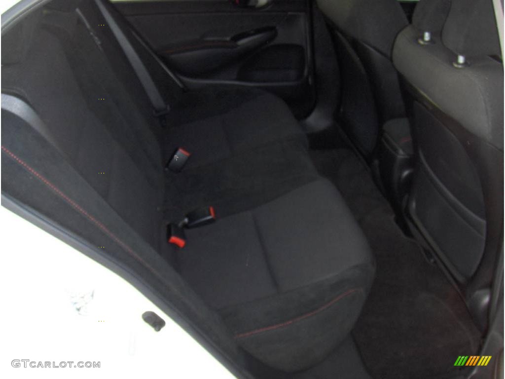 2009 Civic Si Sedan - Taffeta White / Black photo #8