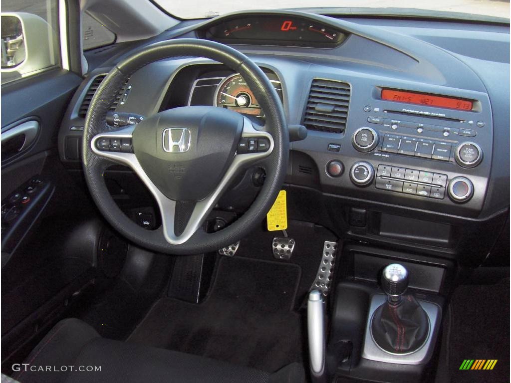 2009 Civic Si Sedan - Taffeta White / Black photo #9