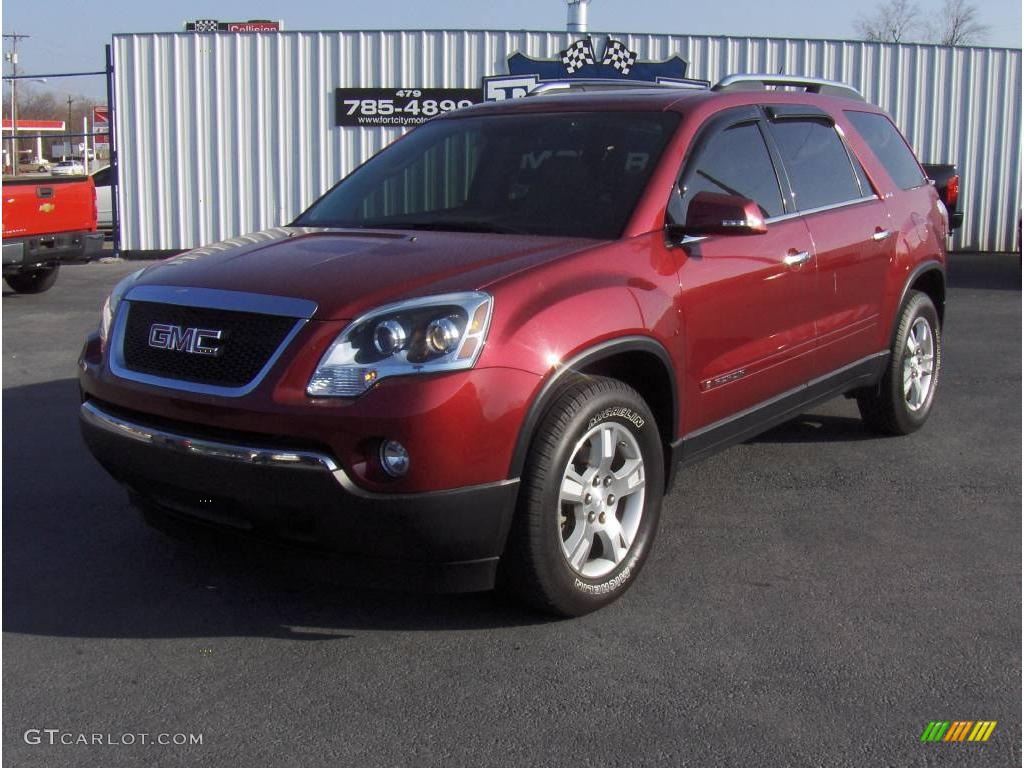 2007 Acadia SLT AWD - Red Jewel Tintcoat / Titanium photo #1