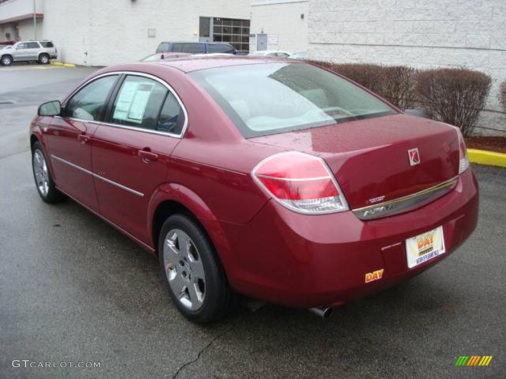 2007 Aura XE - Berry Red / Gray photo #2