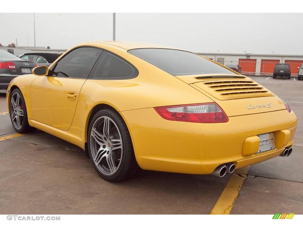 2007 911 Carrera S Coupe - Speed Yellow / Black photo #7