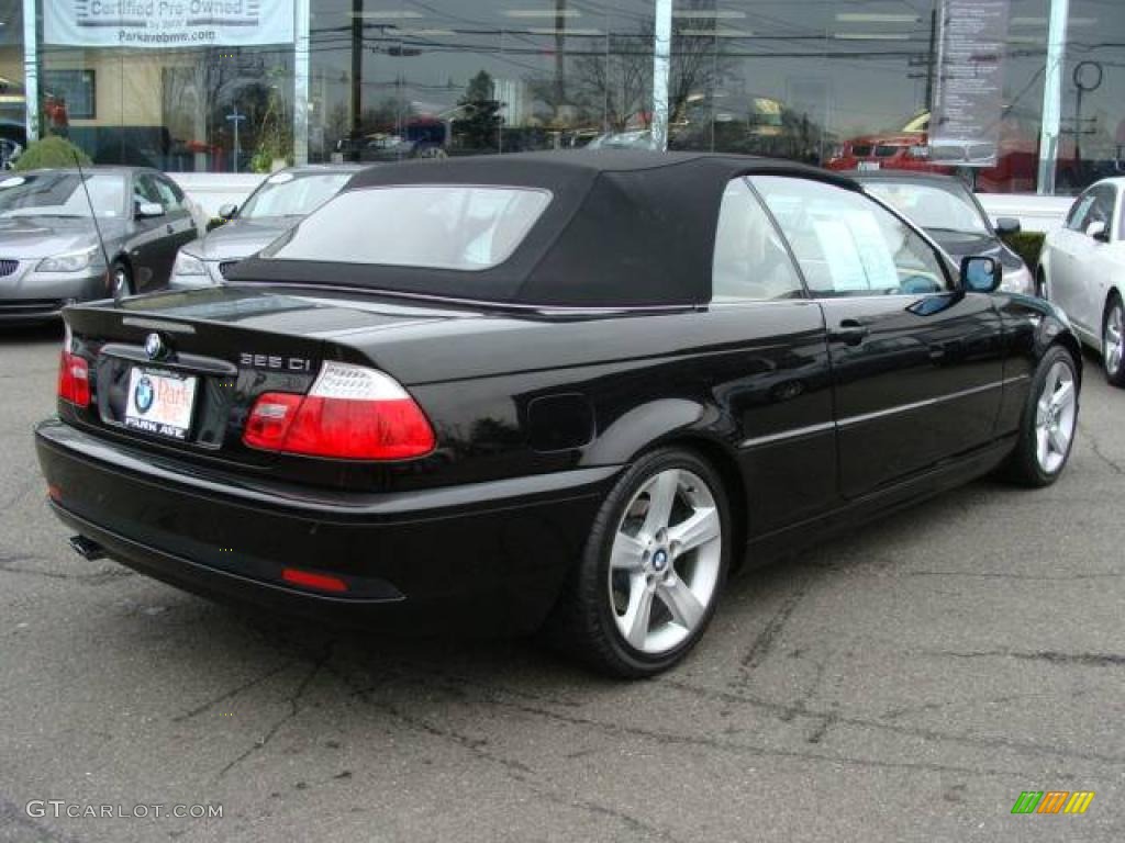 2006 3 Series 325i Convertible - Jet Black / Sand photo #14