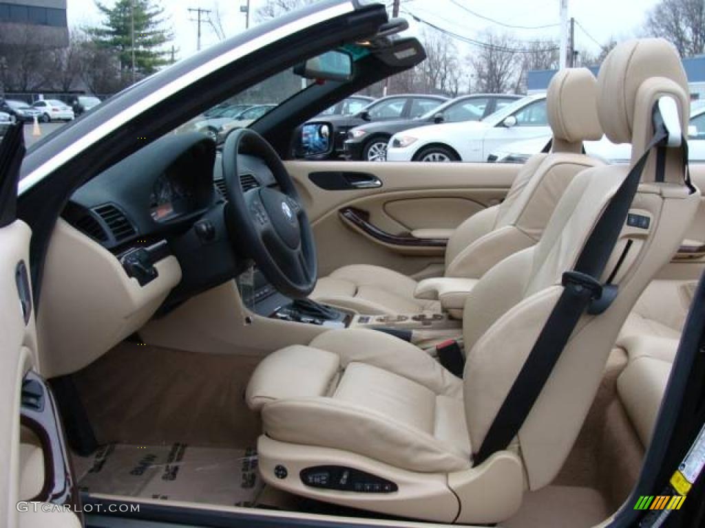 2006 3 Series 325i Convertible - Jet Black / Sand photo #17