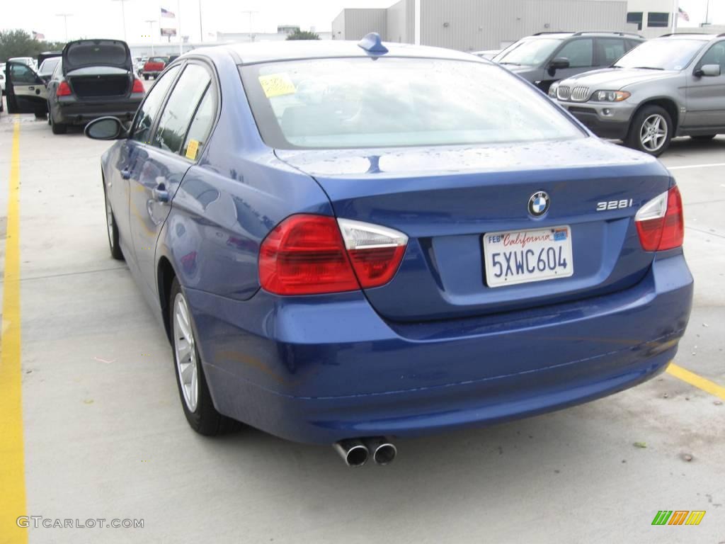 2007 3 Series 328i Sedan - Montego Blue Metallic / Grey photo #2