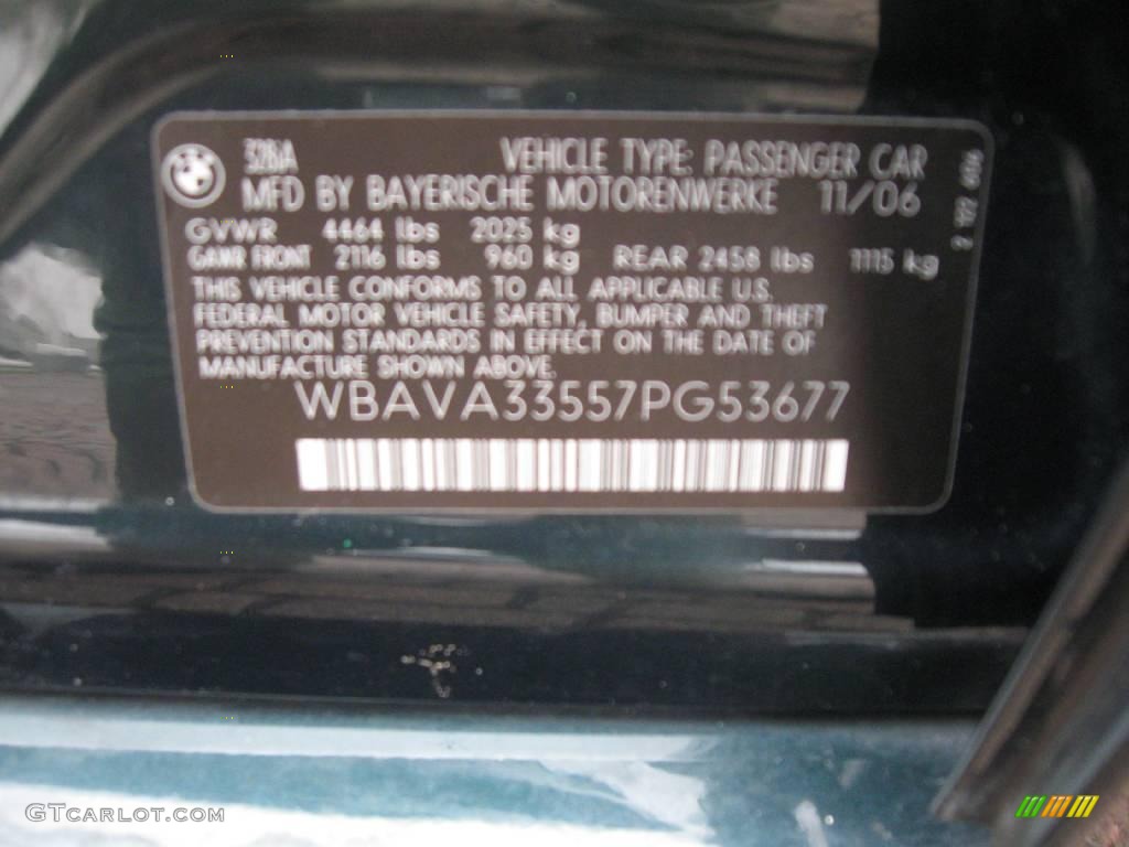2007 3 Series 328i Sedan - Deep Green Metallic / Beige photo #14