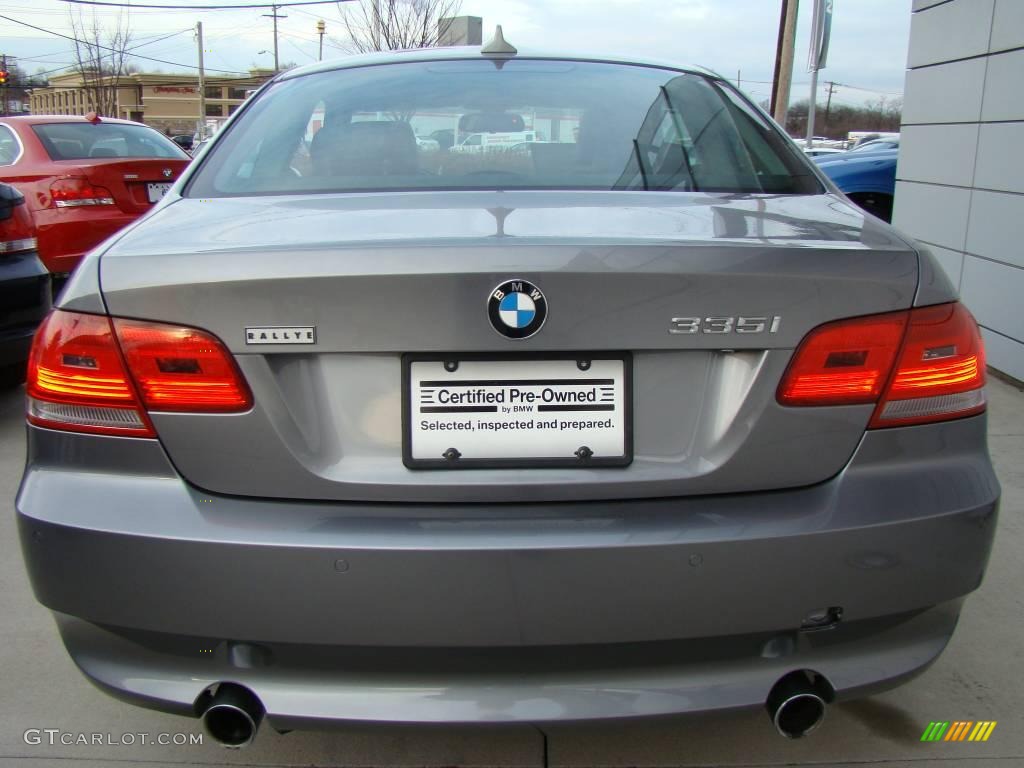 2007 3 Series 335i Coupe - Space Gray Metallic / Black photo #4