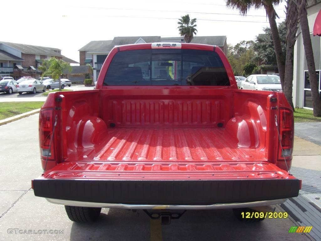 2006 Ram 1500 SLT Quad Cab - Flame Red / Medium Slate Gray photo #3