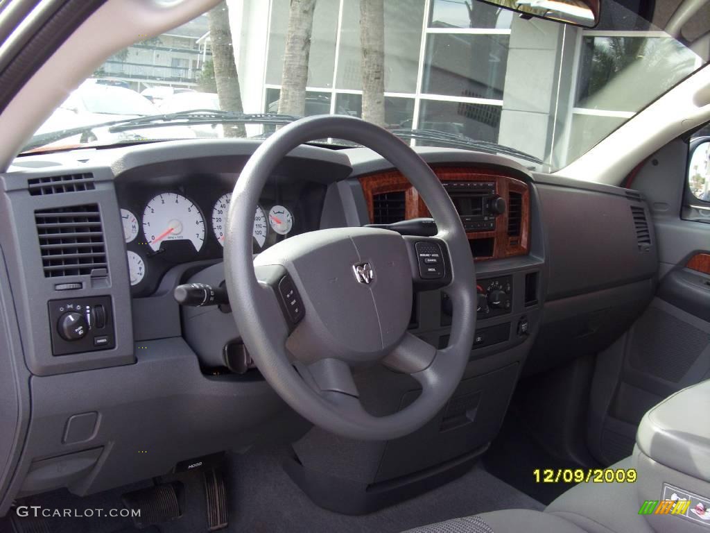 2006 Ram 1500 SLT Quad Cab - Flame Red / Medium Slate Gray photo #9