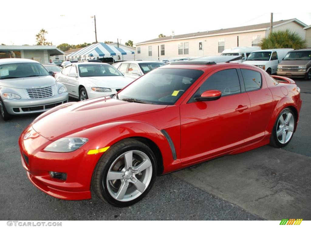 2004 RX-8 Grand Touring - Velocity Red Mica / Black/Chapparal photo #1