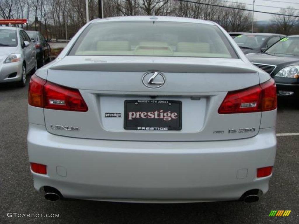 2008 IS 250 AWD - Glacier Frost Pearl / Cashmere Beige photo #5