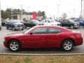 2009 Inferno Red Crystal Pearl Dodge Charger SXT  photo #2