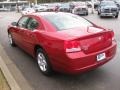 2009 Inferno Red Crystal Pearl Dodge Charger SXT  photo #3