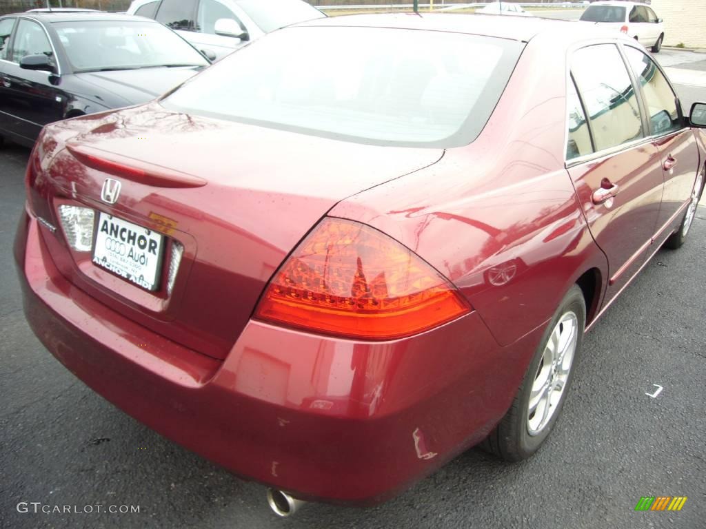 2006 Accord EX Sedan - Redondo Red Pearl / Gray photo #9