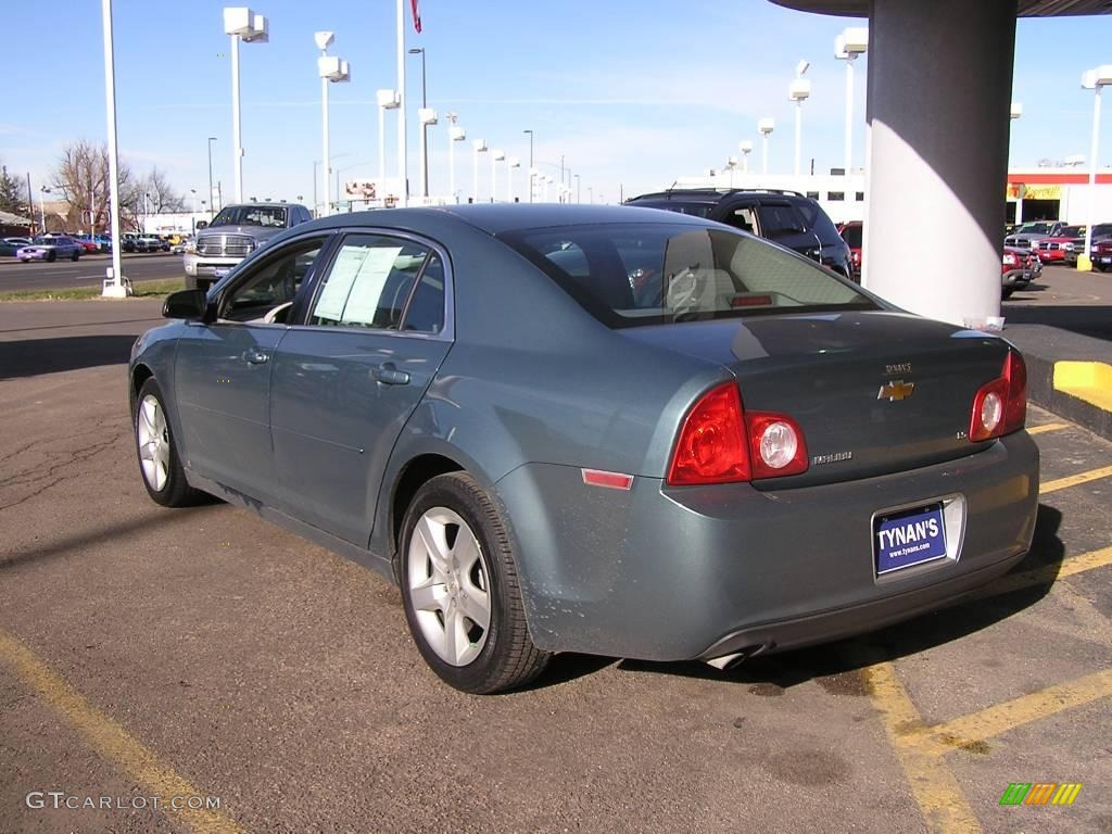2009 Malibu LS Sedan - Silver Moss Metallic / Titanium photo #4