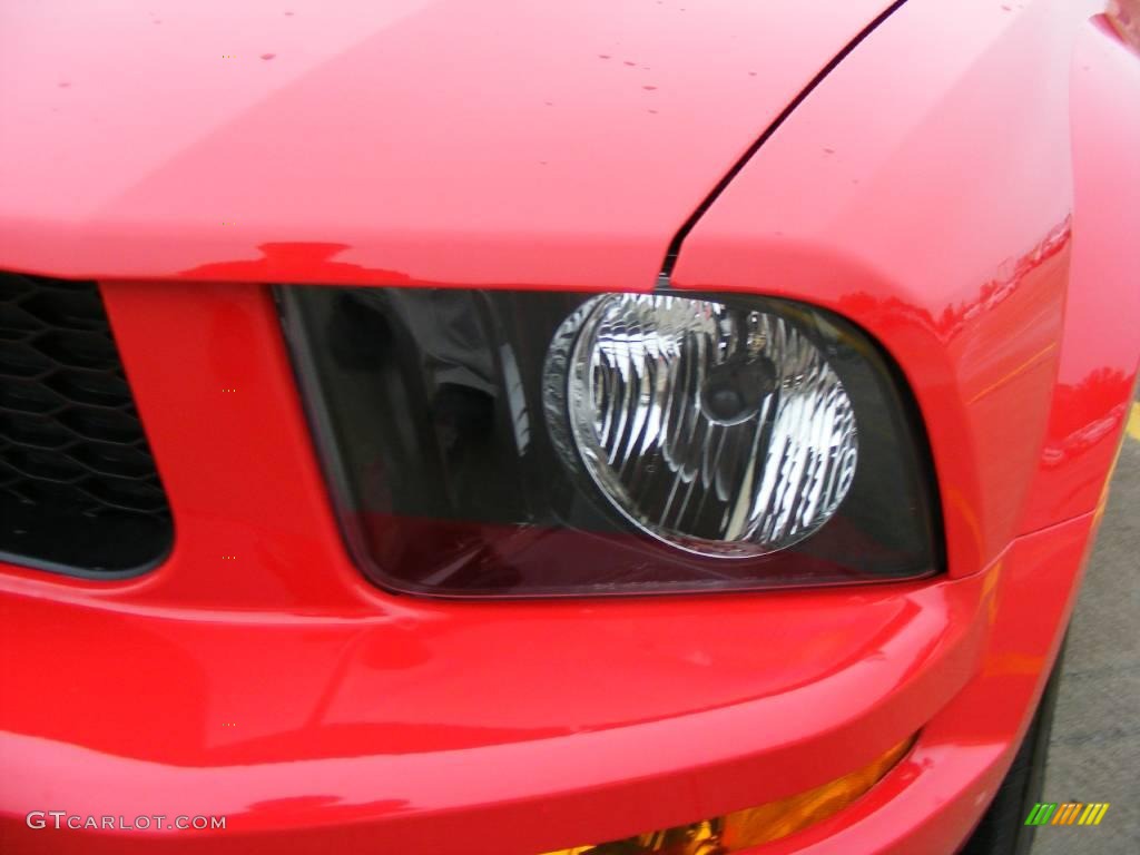 2006 Mustang V6 Premium Convertible - Torch Red / Dark Charcoal photo #10