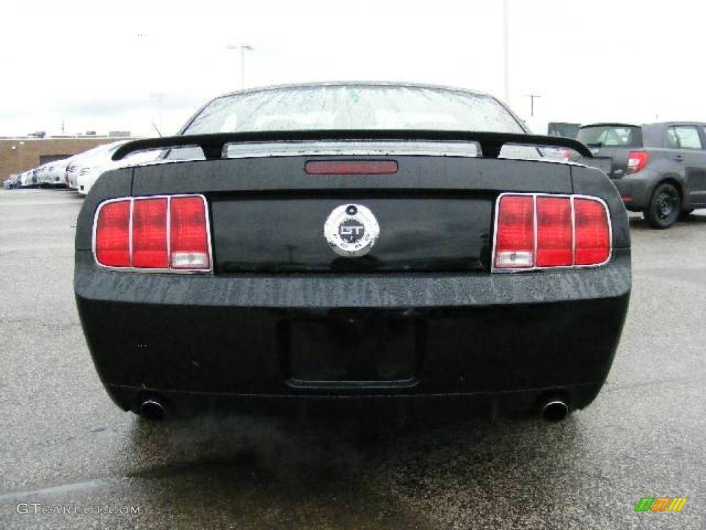 2007 Mustang GT Premium Coupe - Black / Black/Dove Accent photo #4