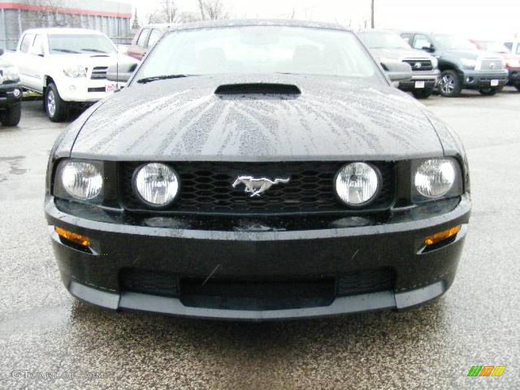 2007 Mustang GT Premium Coupe - Black / Black/Dove Accent photo #8