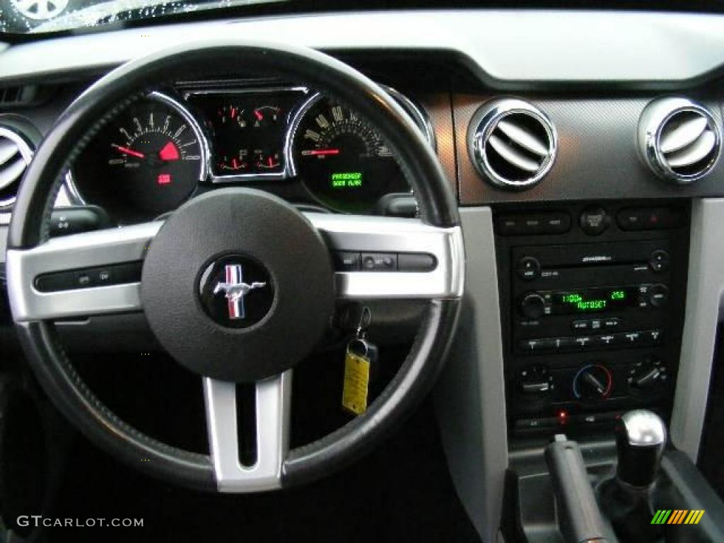 2007 Mustang GT Premium Coupe - Black / Black/Dove Accent photo #14