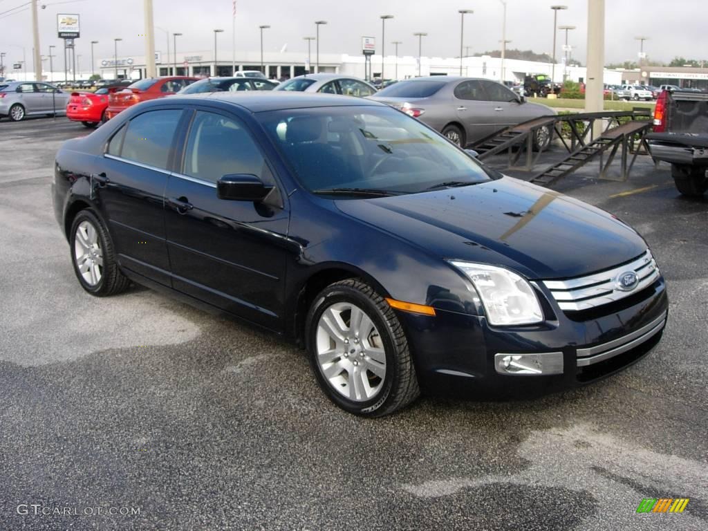 2008 Fusion SEL V6 - Dark Blue Ink Metallic / Charcoal Black photo #3