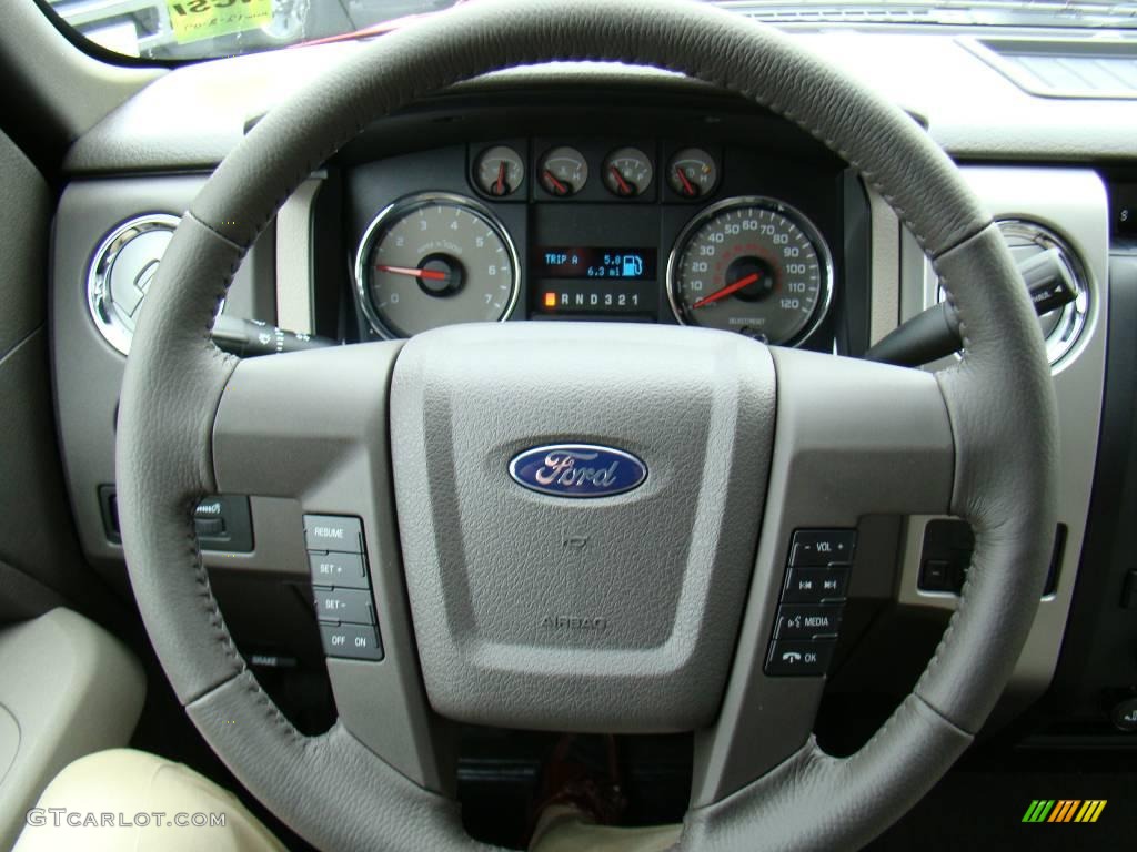 2010 F150 XLT SuperCrew 4x4 - Vermillion Red / Tan photo #20