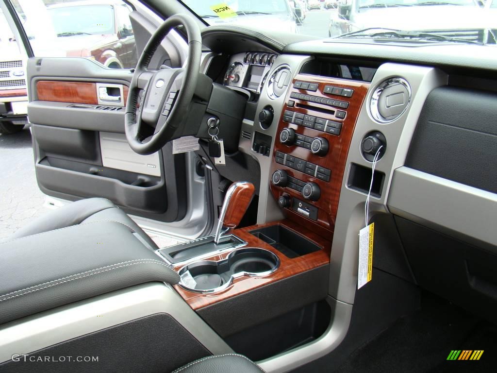 2010 F150 Lariat SuperCrew 4x4 - Ingot Silver Metallic / Black photo #13