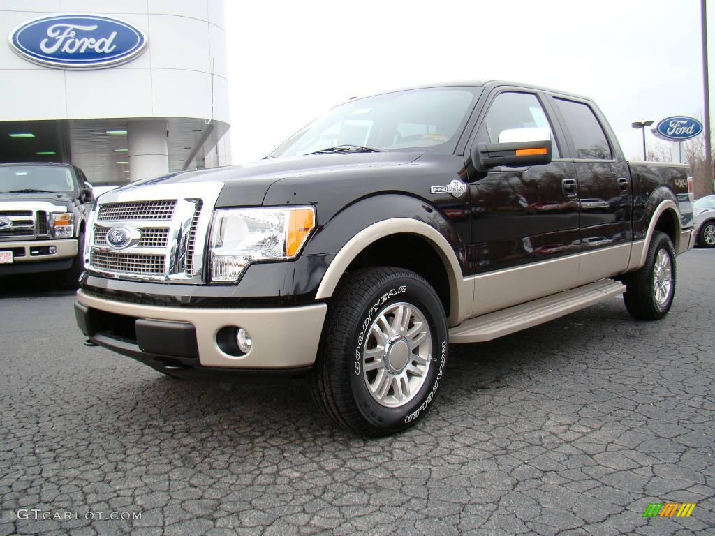 2010 F150 King Ranch SuperCrew 4x4 - Tuxedo Black / Chapparal Leather photo #6