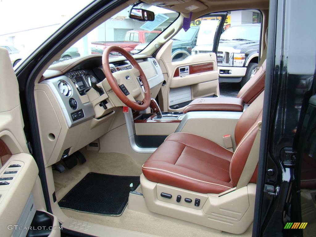 2010 F150 King Ranch SuperCrew 4x4 - Tuxedo Black / Chapparal Leather photo #8