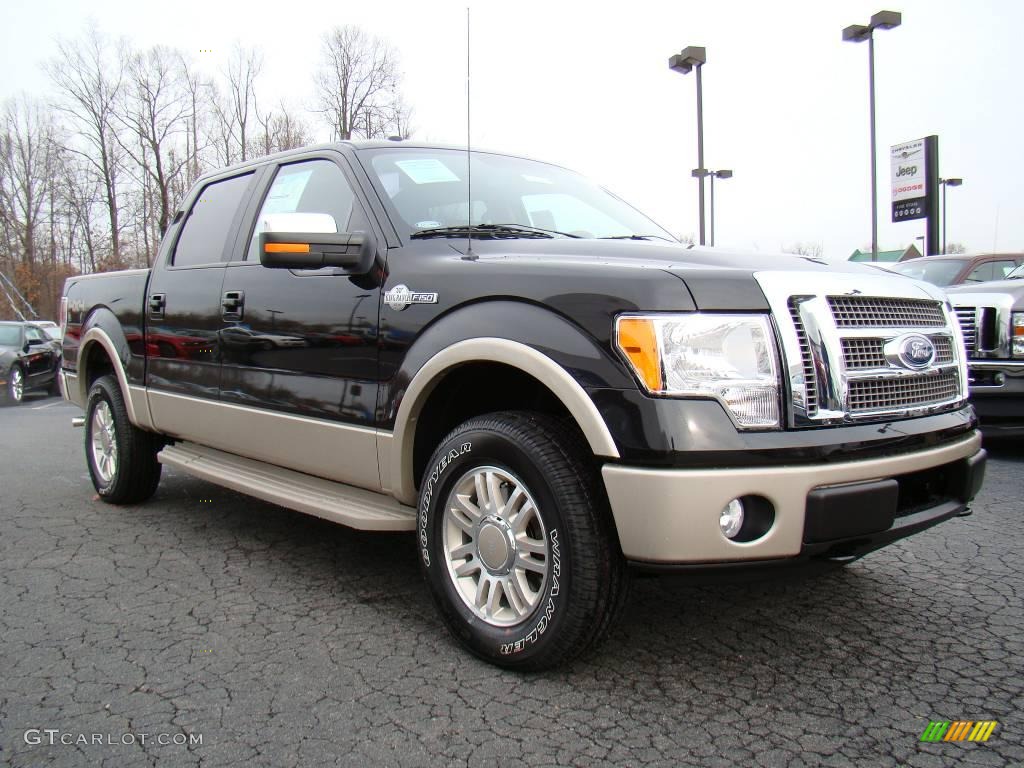 2010 F150 King Ranch SuperCrew 4x4 - Tuxedo Black / Chapparal Leather photo #15