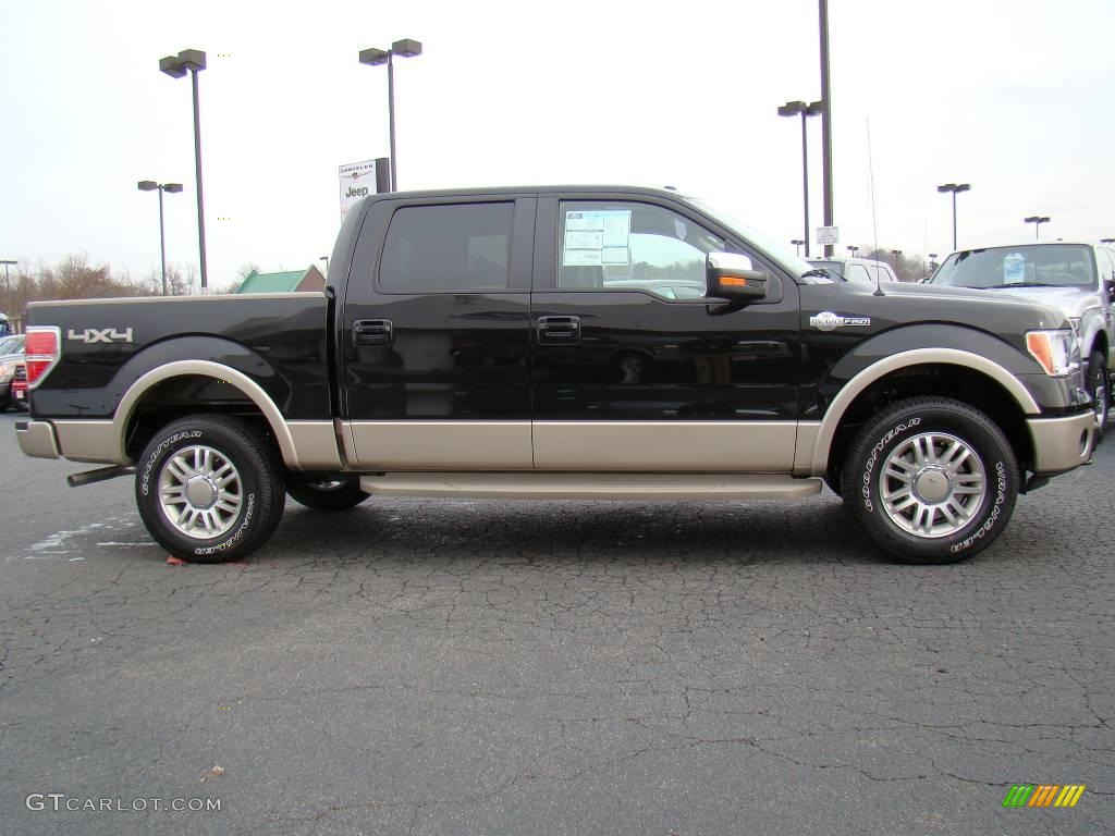 2010 F150 King Ranch SuperCrew 4x4 - Tuxedo Black / Chapparal Leather photo #17