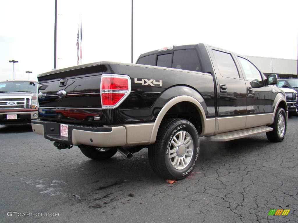 2010 F150 King Ranch SuperCrew 4x4 - Tuxedo Black / Chapparal Leather photo #19