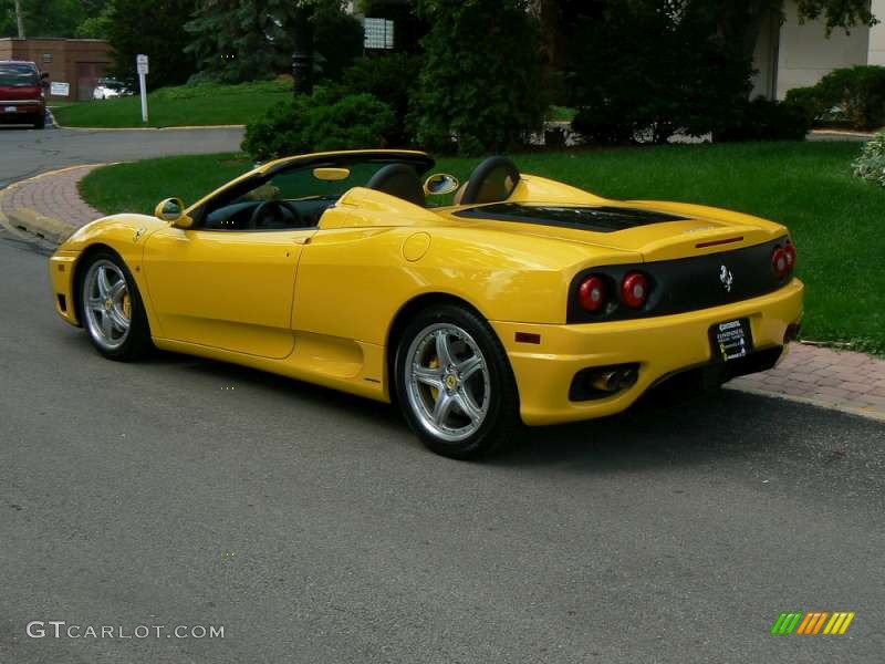 2004 360 Spider F1 - Giallo (Yellow) / Beige photo #2