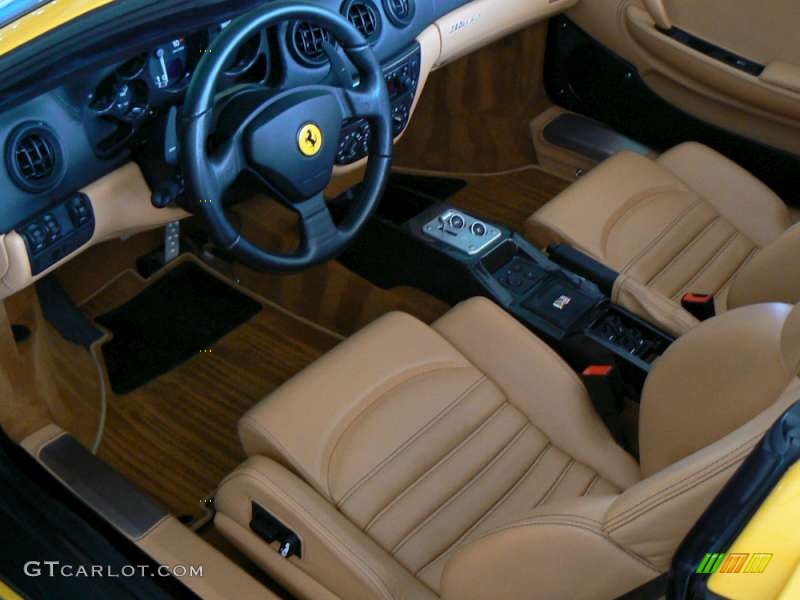 2004 360 Spider F1 - Giallo (Yellow) / Beige photo #6