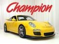 2010 Speed Yellow Porsche 911 GT3  photo #1