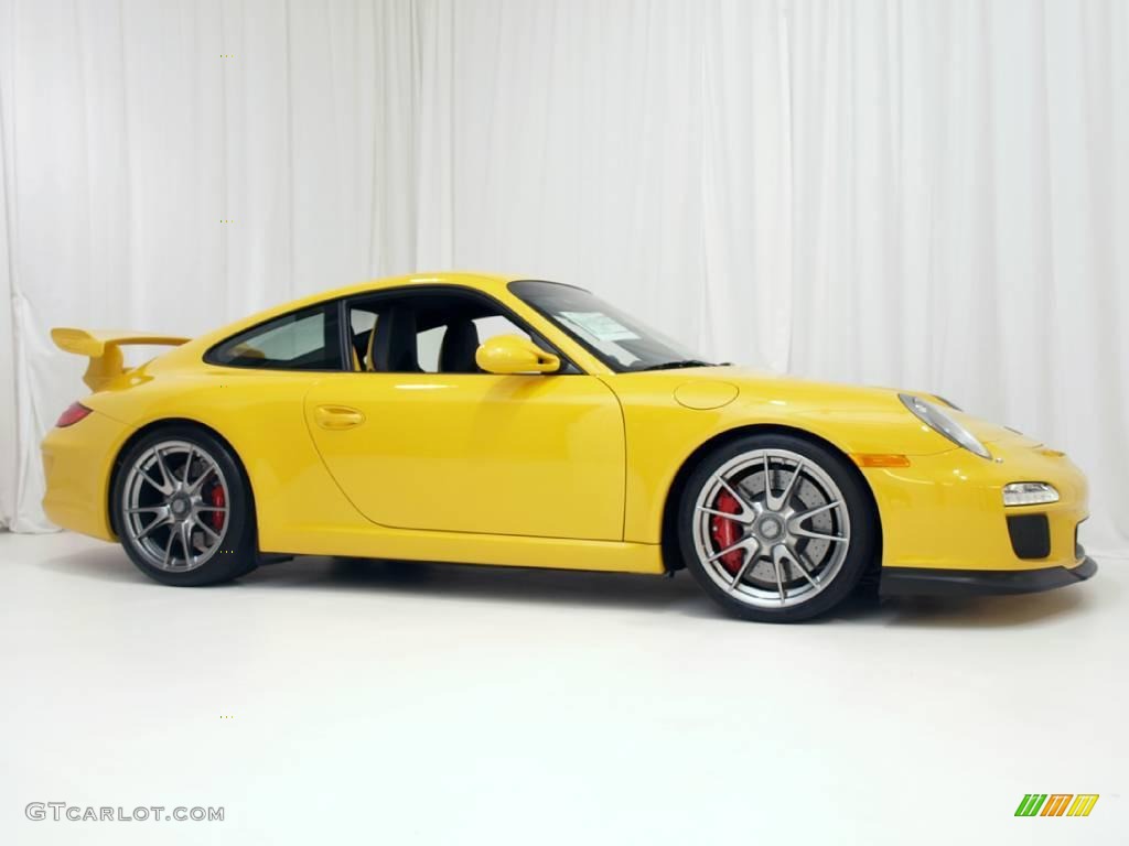 2010 911 GT3 - Speed Yellow / Black w/Alcantara photo #3